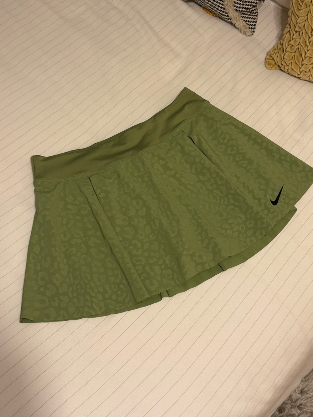Nike Green Athletic Pleated Tennis Golf Skirt
